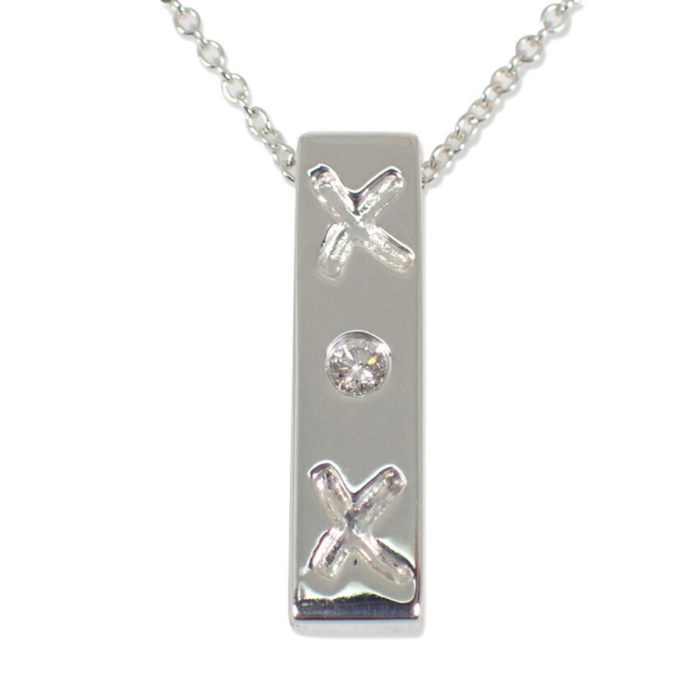 TIFFANY Silver Diamond Necklace